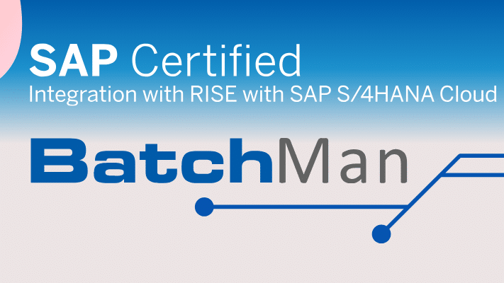 16_9 preview Bild mit Logo BatchMan und Logo von SAP für RISE with SAP S/4HANA Cloud